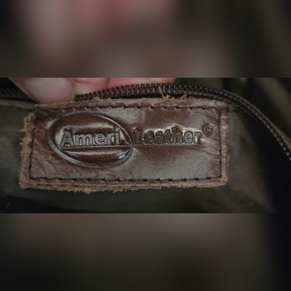 Ameri-Leather Large Wool Leather Tote Southwest Aztec Print - Picture 10 of 11